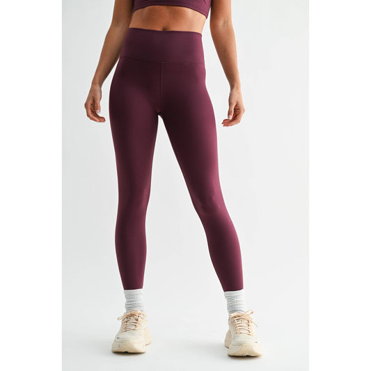 Malibu Cloud Light Contour High-Waisted Leggings - PLUM