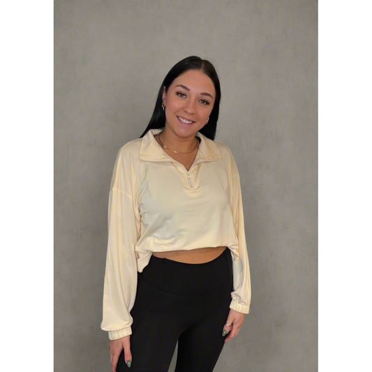 Bamboo quarter zip 