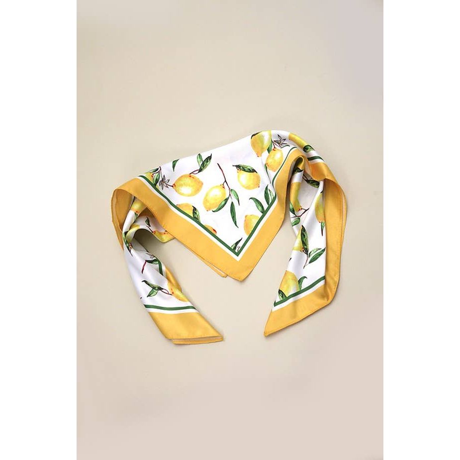 Lemon Bandana Scarf