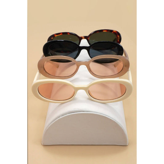 Retro Acetate Frame Sunglasses