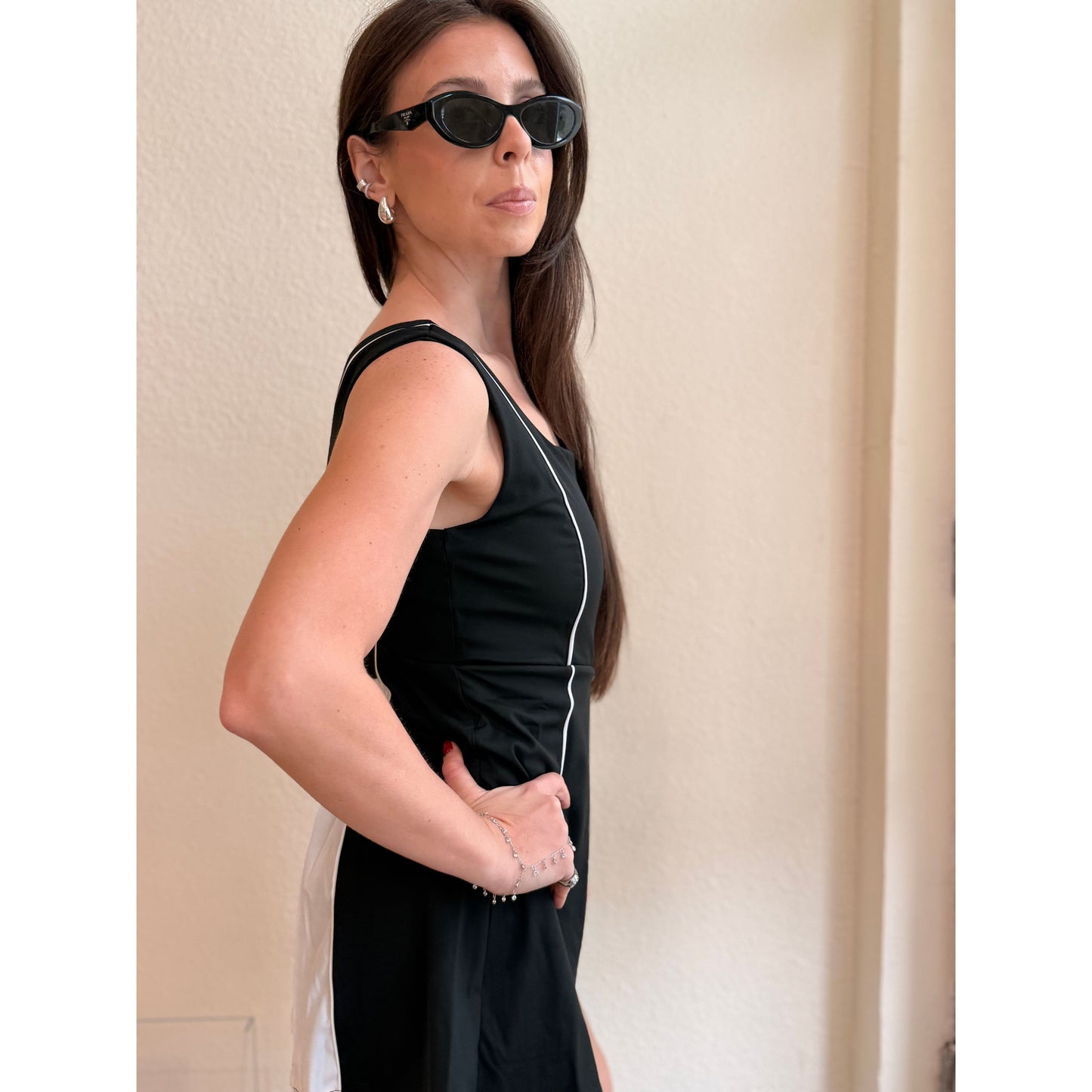 Tennis Mini Dress : Black