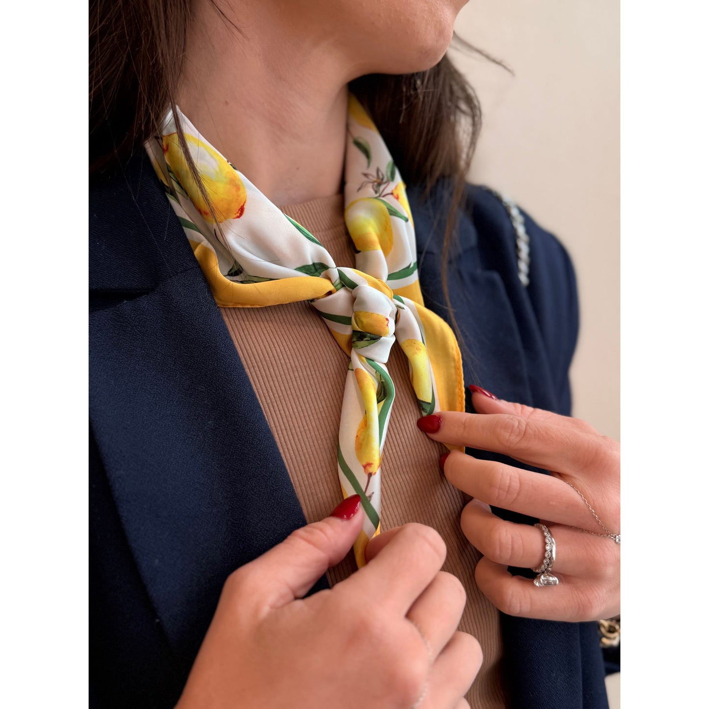 Lemon Bandana Scarf
