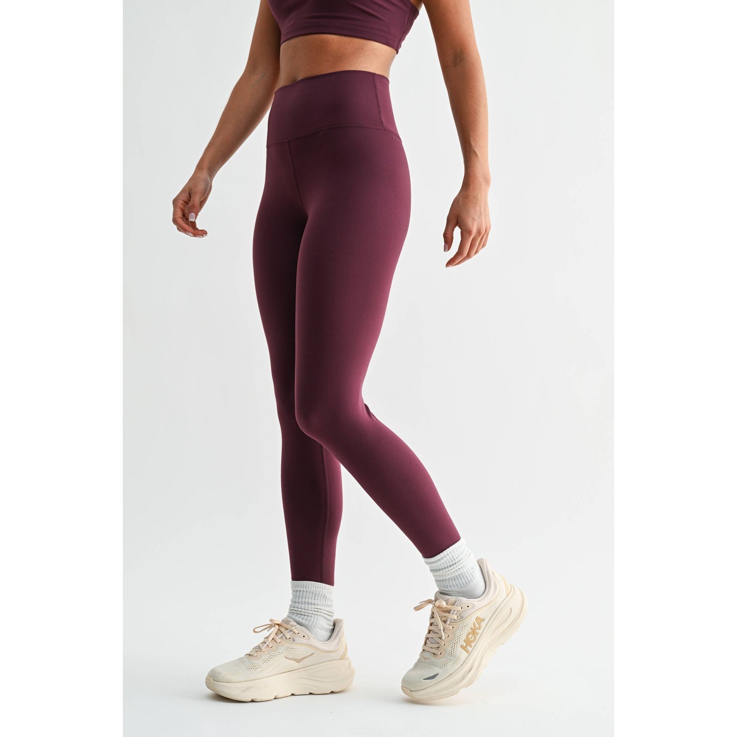Malibu Cloud Light Contour High-Waisted Leggings - PLUM