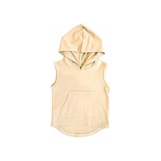 Hooded sleeveless bamboo shirt in Devon - Nighty Nites Co